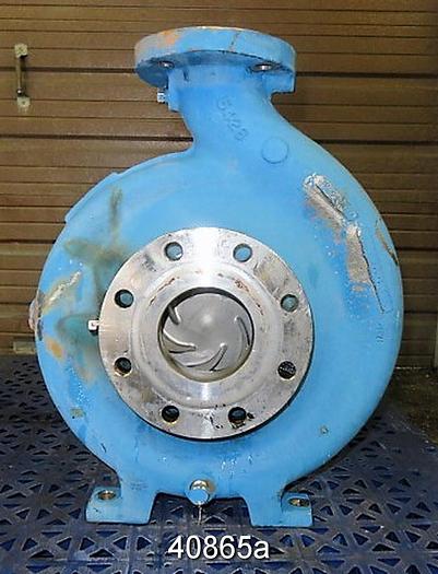 Used Goulds 3196 3x4x14, SS Casing, 6-Vane 8" SS Impeller #40865