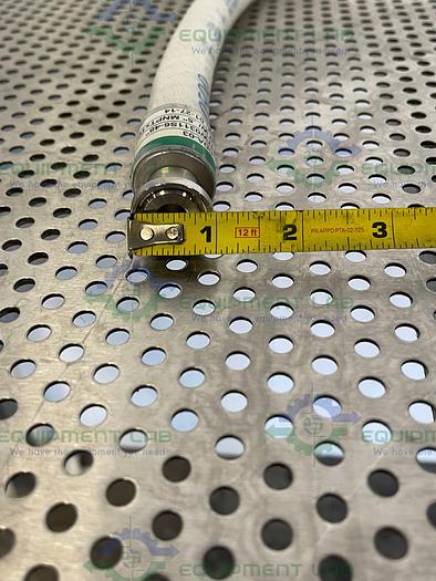 Used Saint Gobain  STHT-W-0500 48" Silicone Hose w/ 1/2" Sanitary to Threaded Fitting