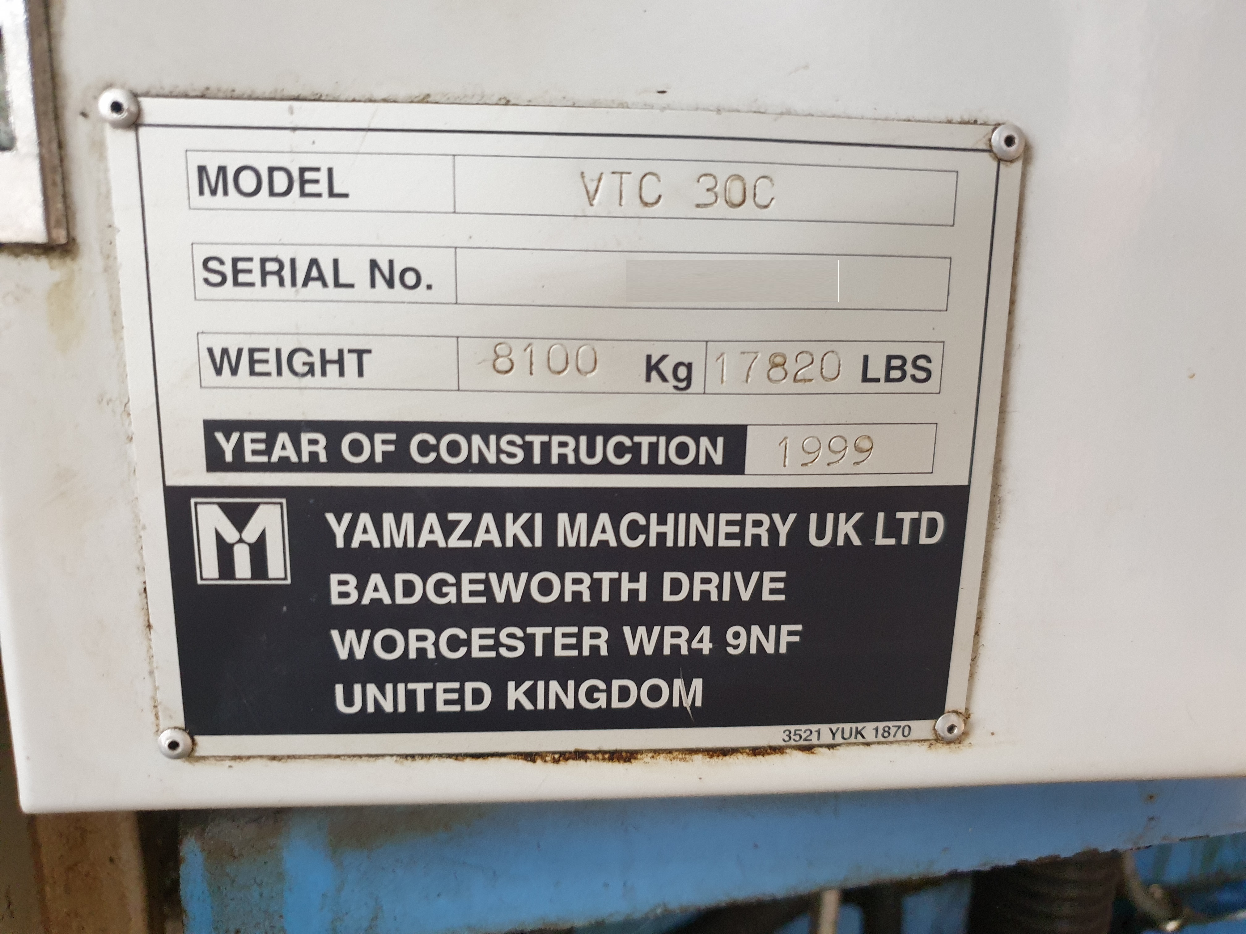 Gebruikt 1999 MAZAK VTC 30 C