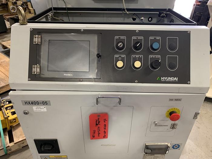 Used 2012 HYUNDIA MODEL HX400 400KG X 2573MM H REACH WITH Hi5-N80U CONTROLLER HX400 6 AXIS CNC ROBOT
