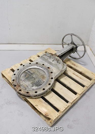 Used Dezurik 16" Hand Operated Knife Gate Valve #32498