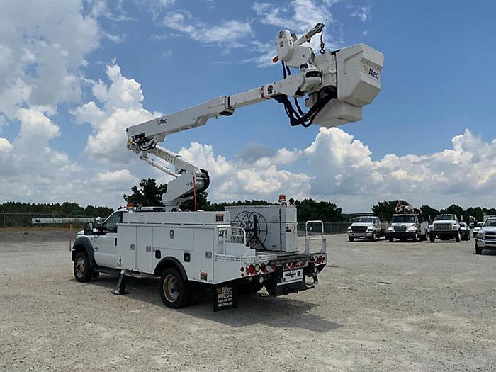 Used Altec AT40-MH, 45 ft, Articulating & Telescopic Material Handling Bucket Boom on 2016 Ford F550 Reg Cab Utility Truck - C34344