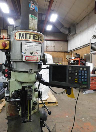 Used Mitek Vertical Milling Machine TM 1/2 V