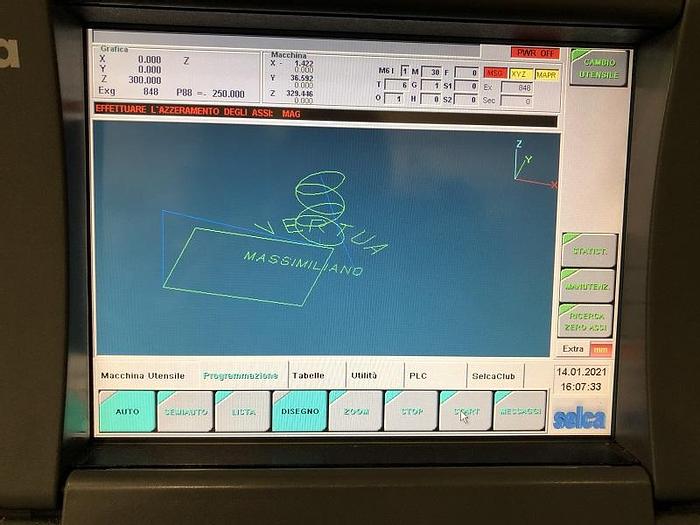 Usato CENTRO DI LAVORO A PORTALE CNC SELCA 4045 ANNO 2007