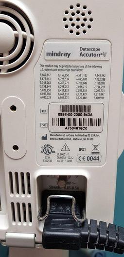 Used Datascope Mindray Accutorr V VITAL Patientenmonitor SpO2, Masimo SET NIBP und Manschette
