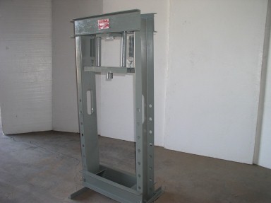 Used 30 Ton Carolina Model CP100 H-Frame Shop Press; Double Acting Spring Return