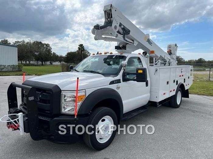Used Altec AT40-MH 45ft Bucket Boom on 2015 Ford F550 Reg Cab Utility Truck - 65760
