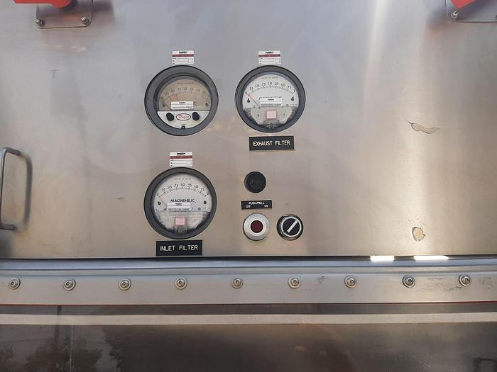 Used Cabinet, Glove Box, Isolator, Flanders, Stainless Steel, 59" x 24" x 28" #S744729