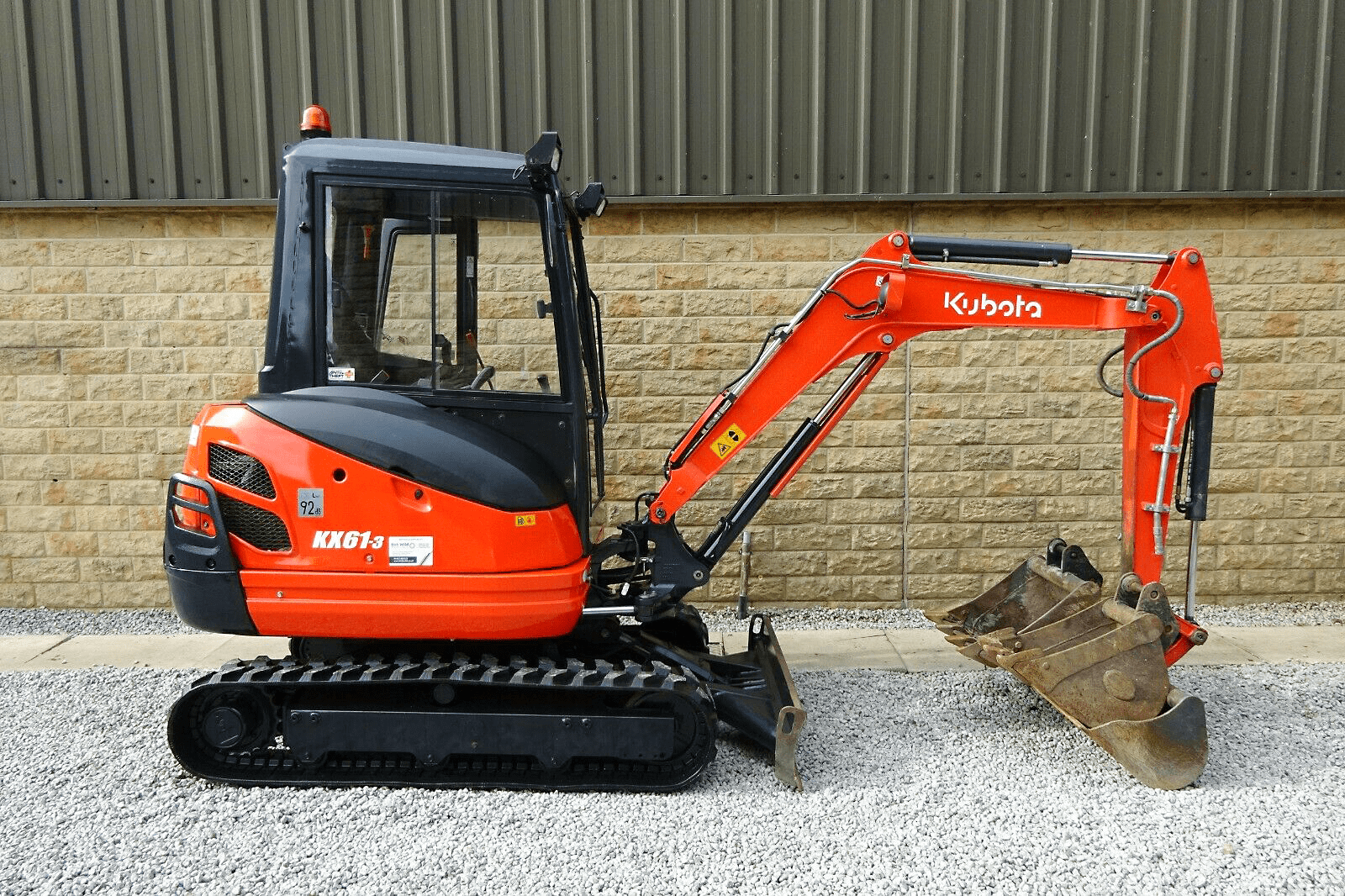 Used Kubota KX61-3 Mini Excavator 2015