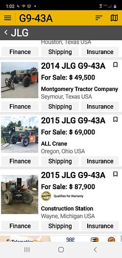 Used 2015 JLG G9-43A
