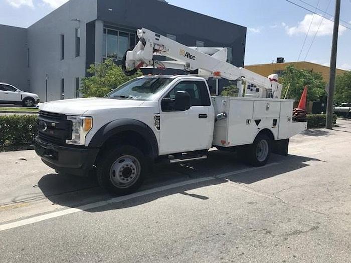 Used Altec AT237G Articulating Telescopic Bucket Boom on a 2017 Ford F550 Truck - M09429