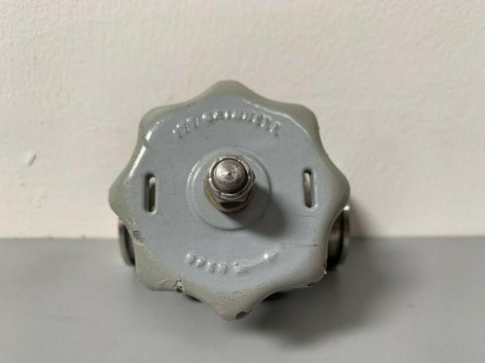 Used ITT Grinnell Stainless Steel Diaphragm Valve w/ 1" Sanitary Fitting