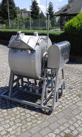 D'occasion Mélangeur à salade, acier inoxydable, type tambour avec un agitateur à cadre, capacité 500 l