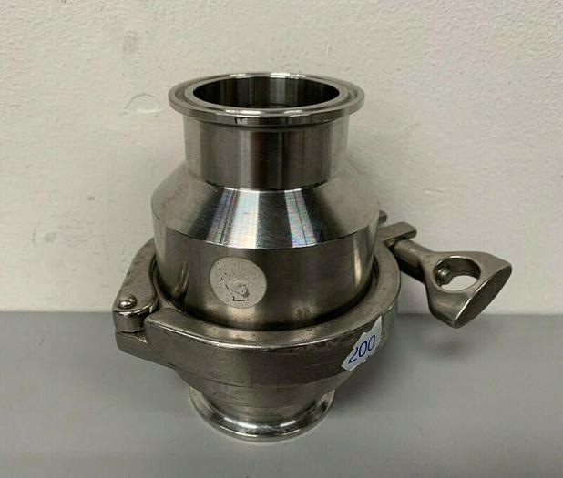 Used Stainless Steel Check Valve w/ 2" Sanitary Fittings