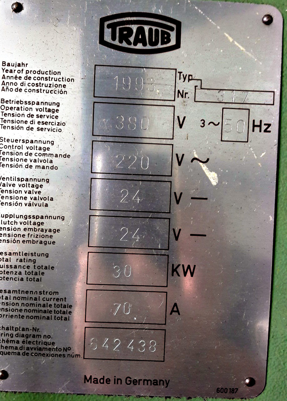 Used Traub TND 350 - 1993