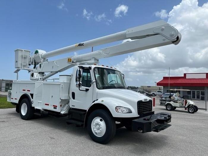 Used Altec AA755L 60ft Bucket Boom on 2007 Freightliner M2-106 Reg Cab Utility Truck - C28781