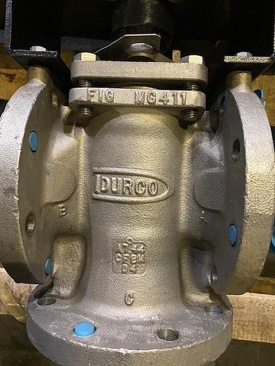 Used AUTOMAX FLOWSERVE ACTUATOR W/ 4" DURCO VALVE