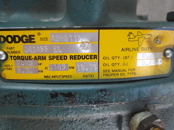 Used Dodge TXT1A Gear Reducer