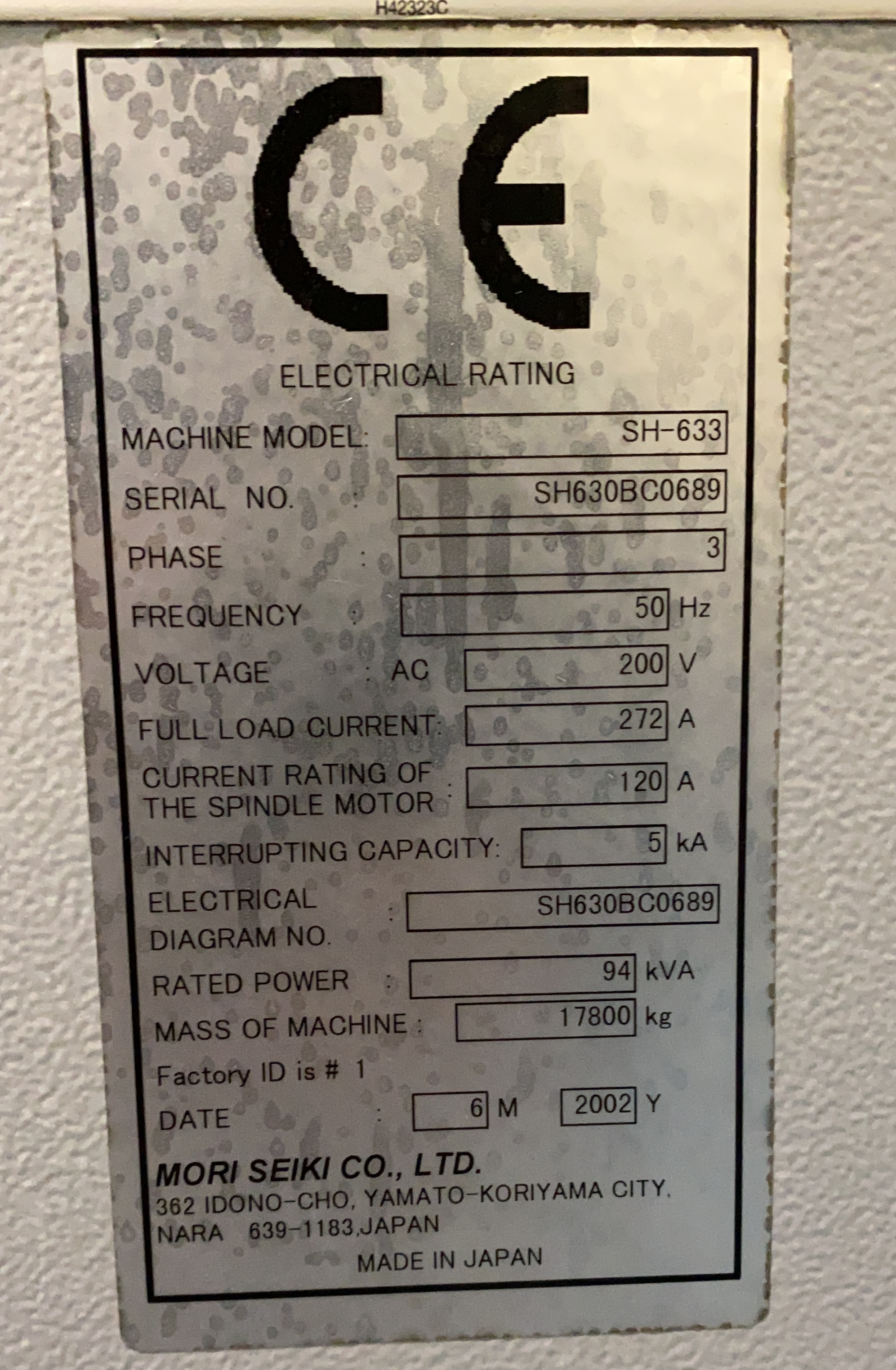 Usato 2002 Mori Seiki SH-633