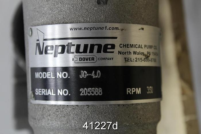 Unused Neptune JG-4.0 Top Mount Agitator, .75" Shaft #41227