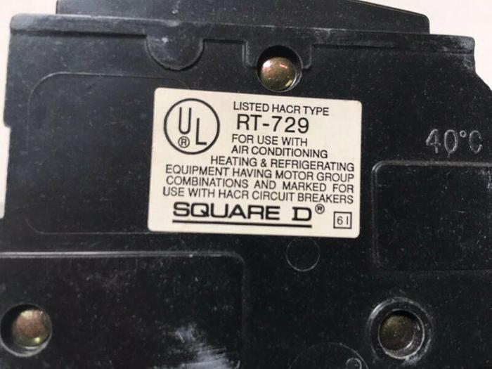 Used Lot of 4 Square D 2 Pole Circuit Breaker RT-729 120/240V 10,000 AIC