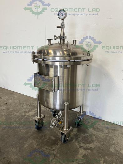 Used Steel Pro   T-2021 Stainless Steel 17 Gallon Vessel 14.9 PSIG w/ Valve & Gauge