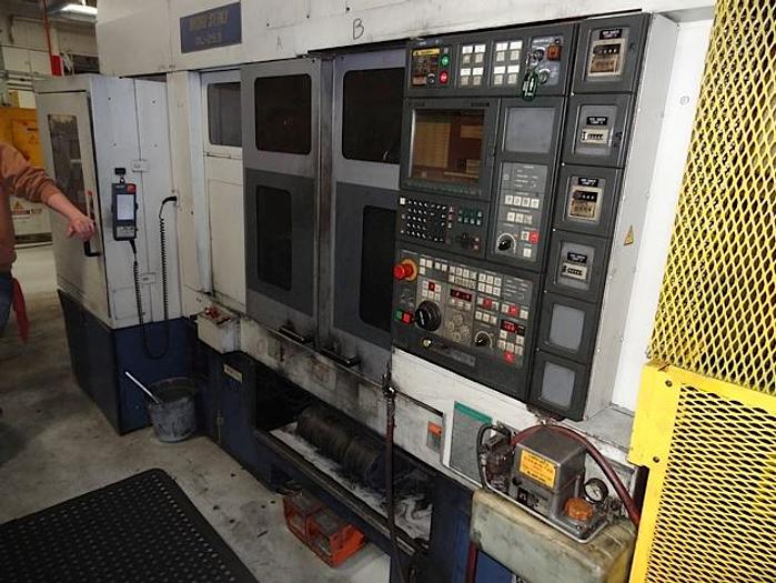 Used MORI SEIKI RL253 TWIN SPINDLE CNC CHUCKER WITH GANTRY LOADER