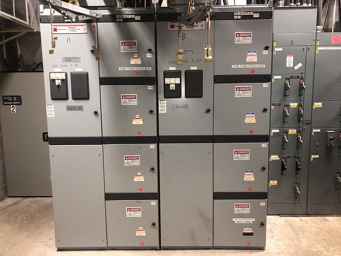 Used CUTLER HAMMER DS II METAL ENCLOSED LV SWITCHGEAR