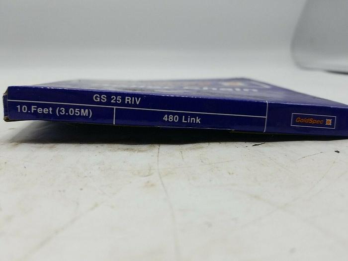 Gold Spec Riv Roller Chain -- 10' GS 25 RIV 480 LINK
