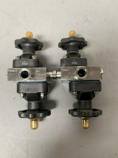 Used ITT Pure-Flo .75-316L-RA20MAX Diaphragm Valve, 2 Valves w/ 3/4" Sanitary Fitting