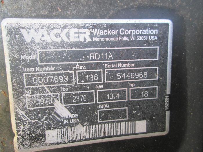 Used Wacker Neuson RD11A Roller