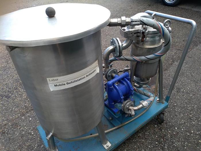 Gebraucht Ex-geschützte mobile Filteranlage mit Doppelmembranpumpe
