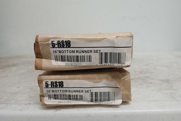 Used Lot of 2 Middle Atlantic Products 5-RS18 18" Bottom Runner Sets 656747115288