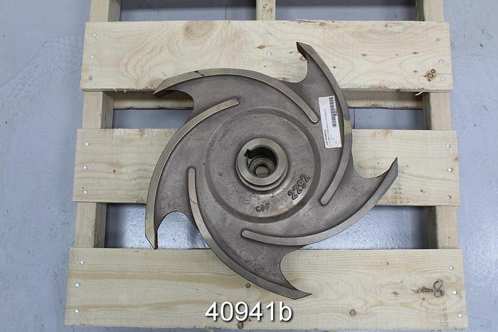 Used Goulds 3175 4x10x18 5-Vane CD4M Impeller #40941