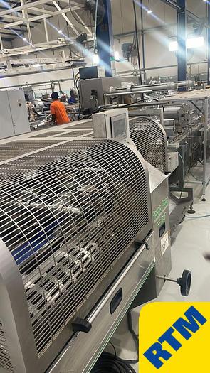 Used (4) Biscuit on-edge flowpack wrappers