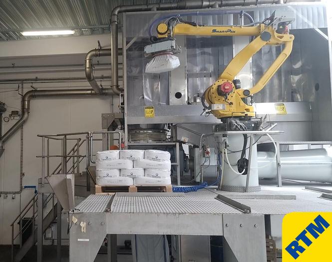 Used Robot Debagging Station for 25kg sacks