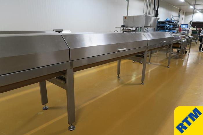 Used PRALINE DEPOSITING, EXTRUDING/FORMING & CHOCOLATE COATING LINE