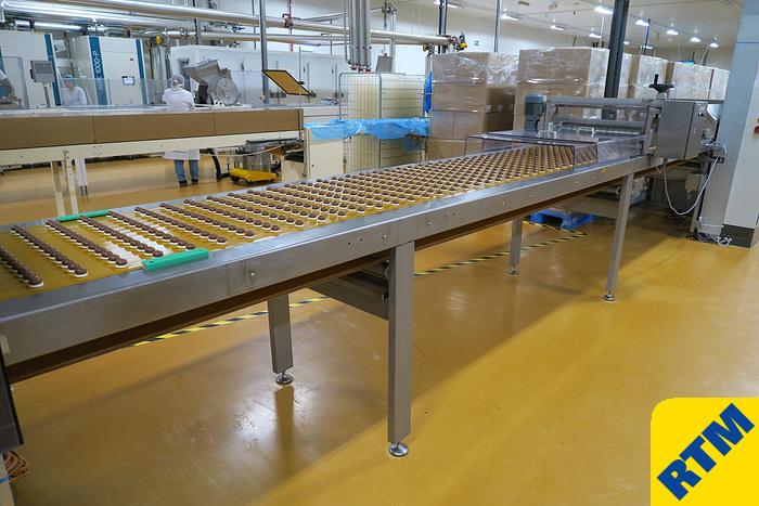 Used PRALINE DEPOSITING, EXTRUDING/FORMING & CHOCOLATE COATING LINE