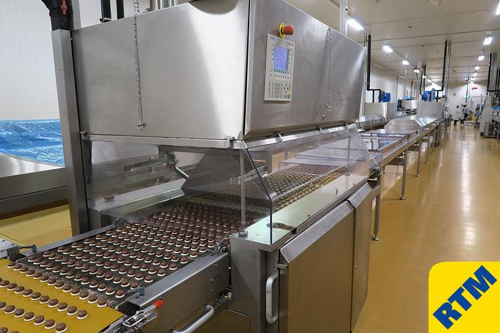 Used PRALINE DEPOSITING, EXTRUDING/FORMING & CHOCOLATE COATING LINE