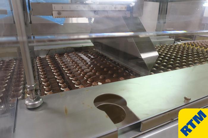 Used PRALINE DEPOSITING, EXTRUDING/FORMING & CHOCOLATE COATING LINE