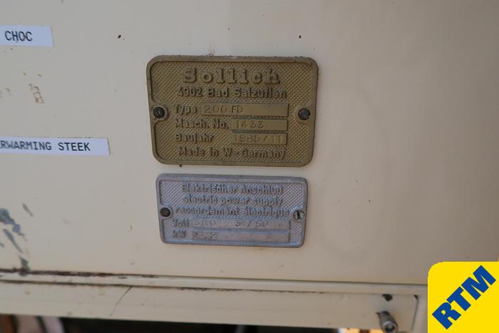 Used Chocolate Moulding Plant  - FOR SOLID BARS, AND CHOCOLATE PRALINE OR BAR SHELLS