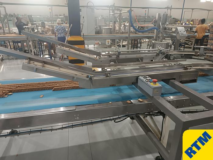 Used (4) Biscuit on-edge flowpack wrappers