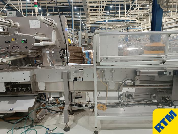 Used (4) Biscuit on-edge flowpack wrappers