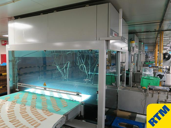 Used BISCUIT / BAR FLOWPACKING AND CARTONNING PACKING LINE