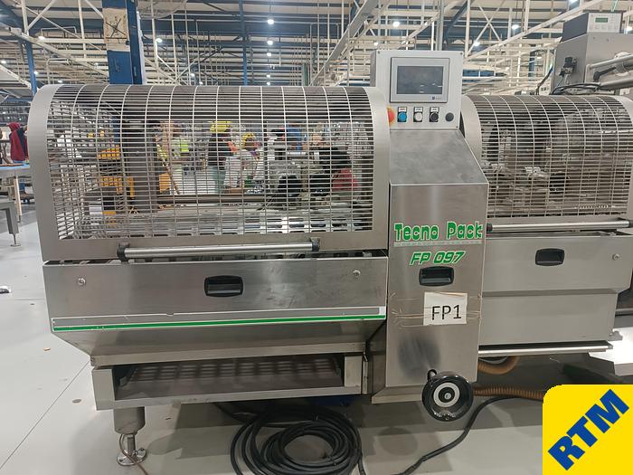 Used (4) Biscuit on-edge flowpack wrappers