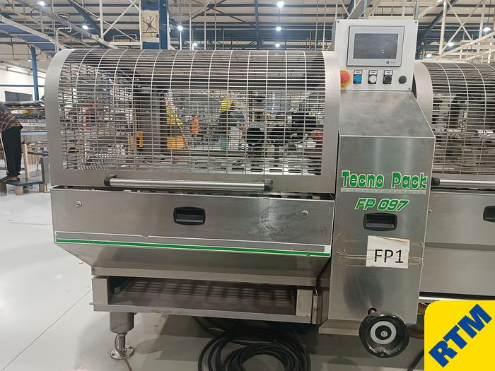 Used (4) Biscuit on-edge flowpack wrappers