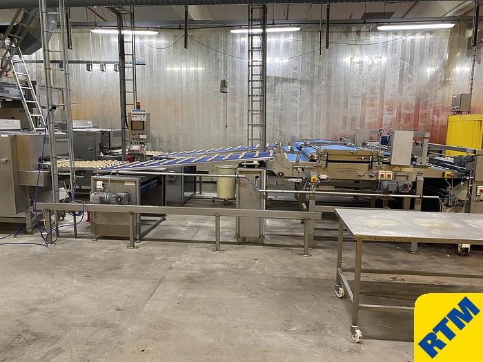 Used COMPLETE PRODUCTION AND PACKING LINE FOR CRISPY ROLLS & TOASTED ROLL SLICES