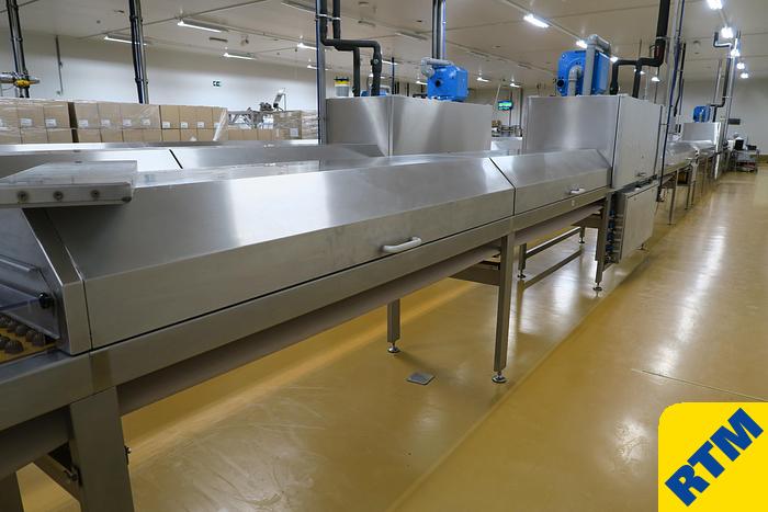 Used PRALINE DEPOSITING, EXTRUDING/FORMING & CHOCOLATE COATING LINE