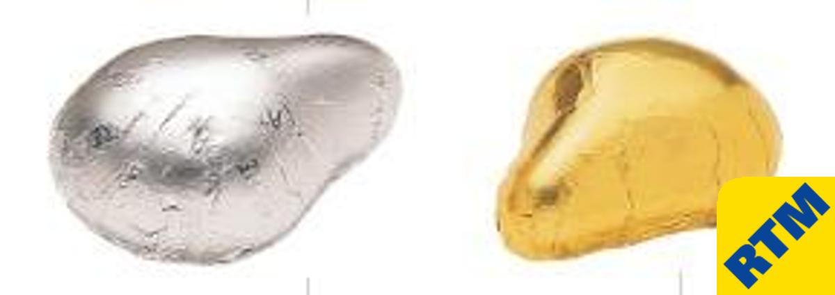 Used Chocolate Bunch Foil Wrapper