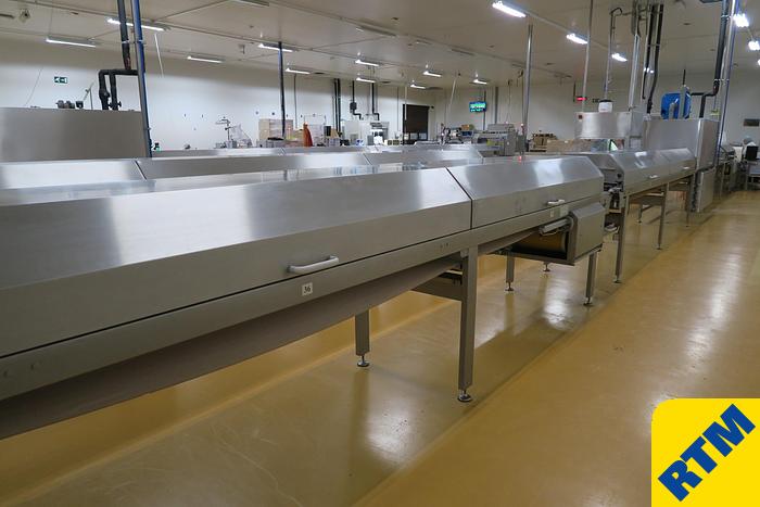 Used PRALINE DEPOSITING, EXTRUDING/FORMING & CHOCOLATE COATING LINE